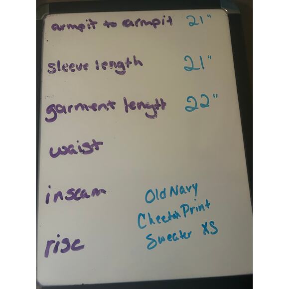 NWT Old Navy Women's Cheetah Print Sweater Brown/Black Soft Size XS (oversized) - Picture 5 of 5